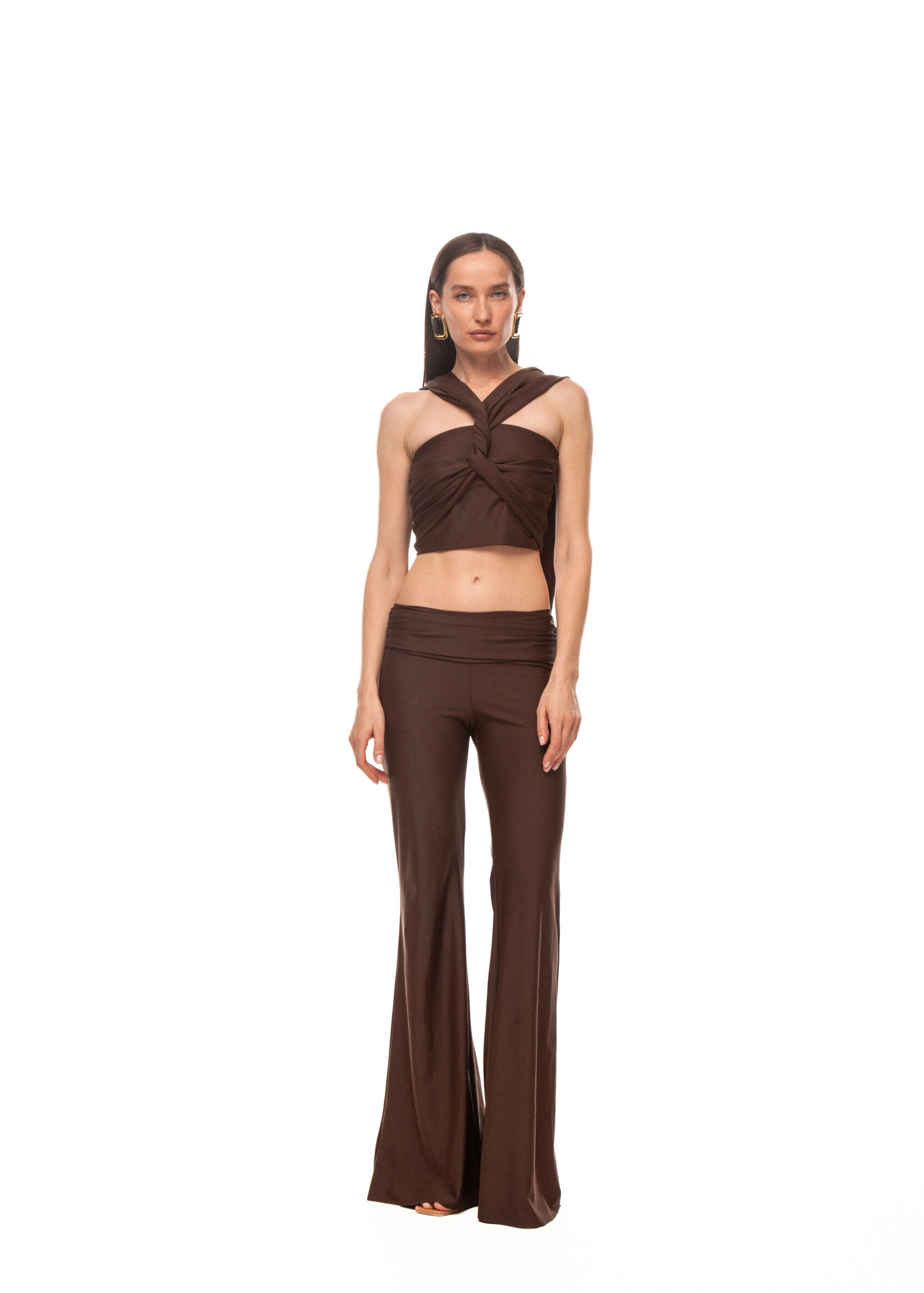 Топ VENITA(ВЕНИТА) в цвете шоколадный брауни - 44-46 (M-L) - Коричневый