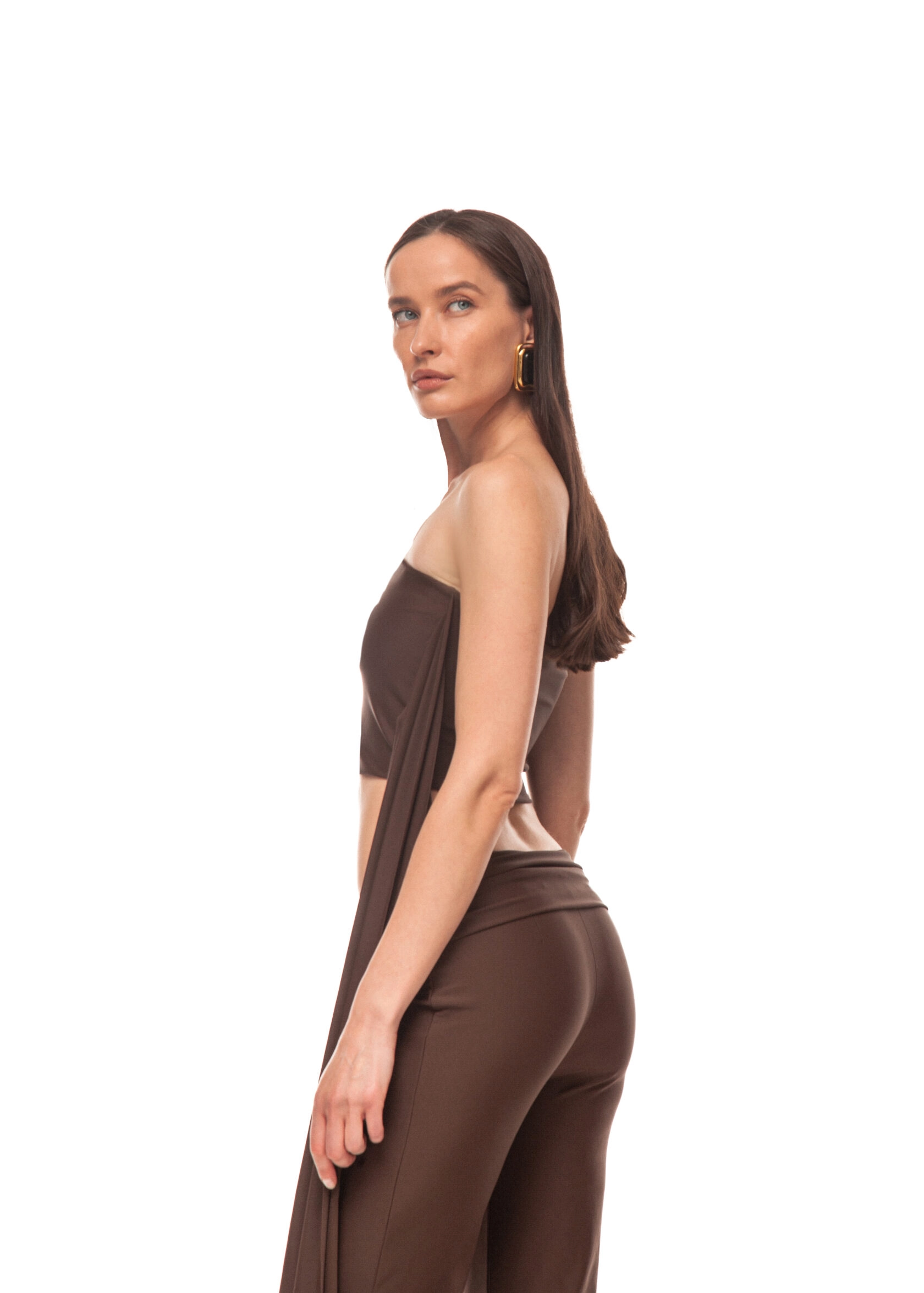 Брюки VENITA(ВЕНИТА) в цвете шоколадный брауни - 44-46 (M-L) - Коричневый