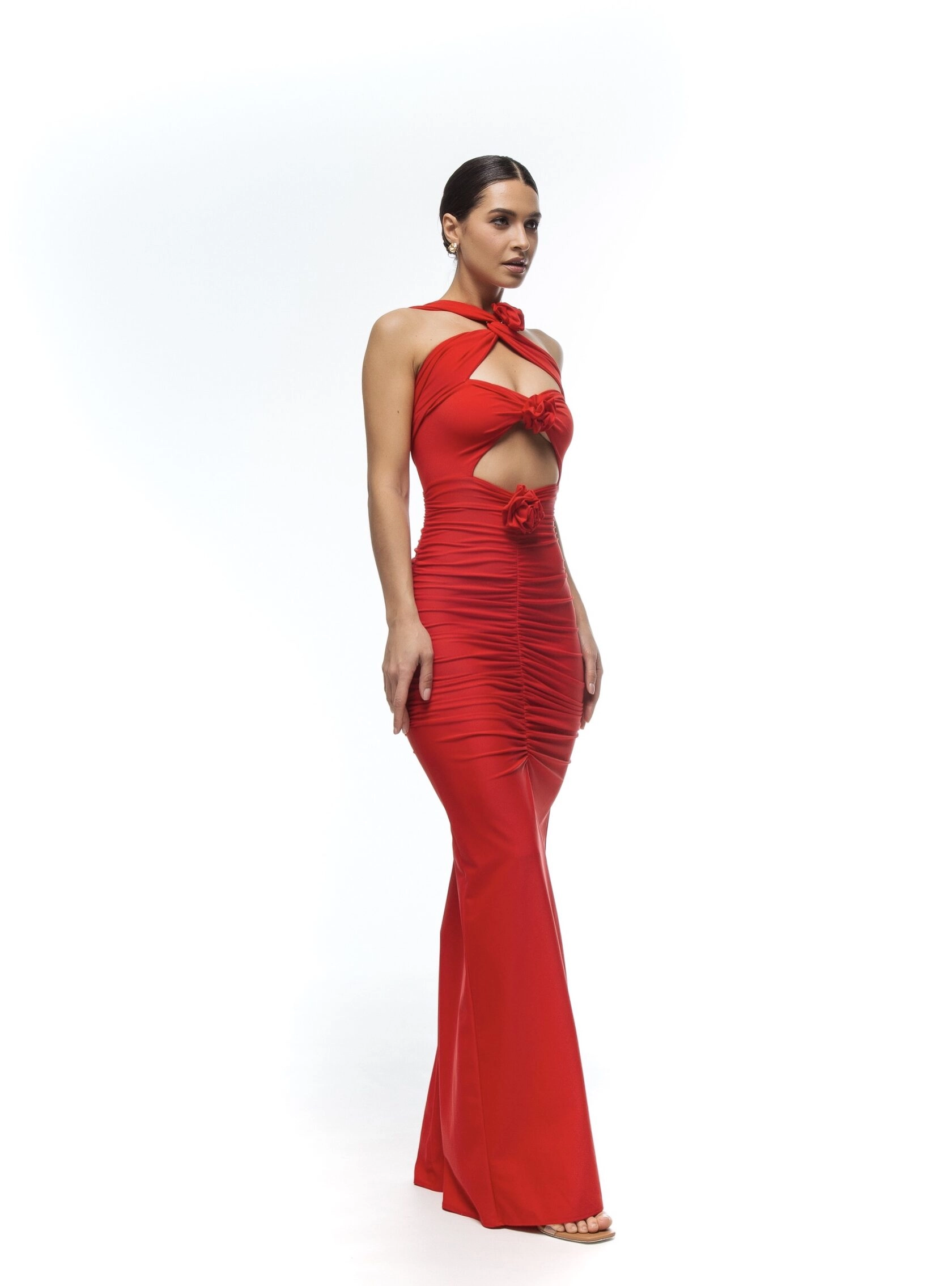 Платье FLORENCE(ФЛОРЕНС) в красном цвете - 40-42 (XS-S) - Красный